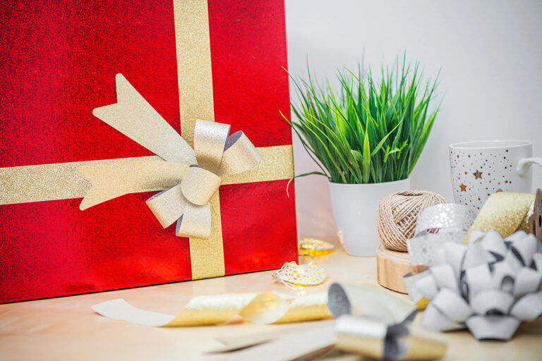 Festive Christmas gift box