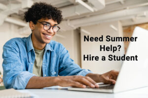 Teenage student employee